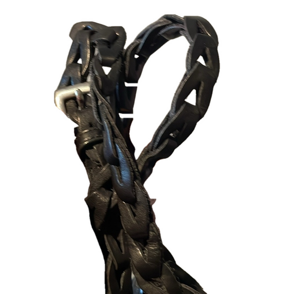 Brighton Buckle Leather Croc Western Crossbody - Picture 5 of 8